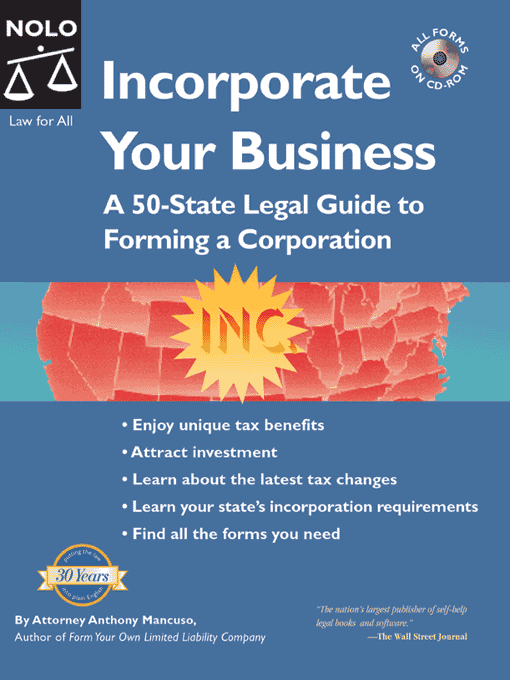 Title details for Incorporate Your Business by Anthony Mancuso - Available